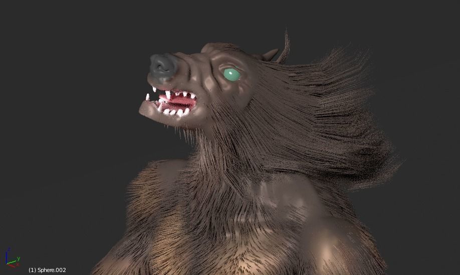 Werewolf Animated 3D model_5