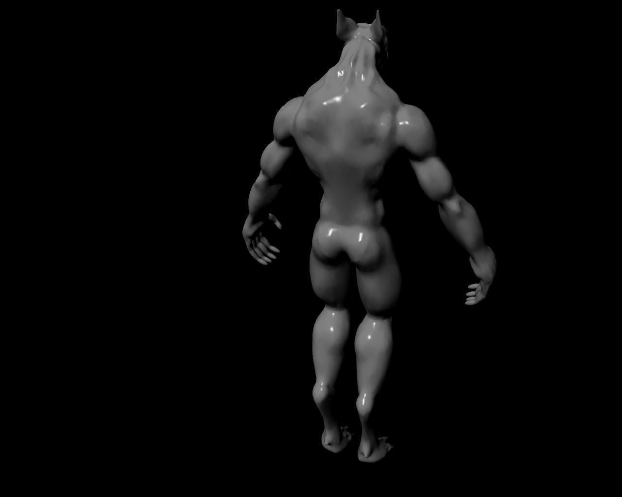 Werewolf Animated 3D model_11