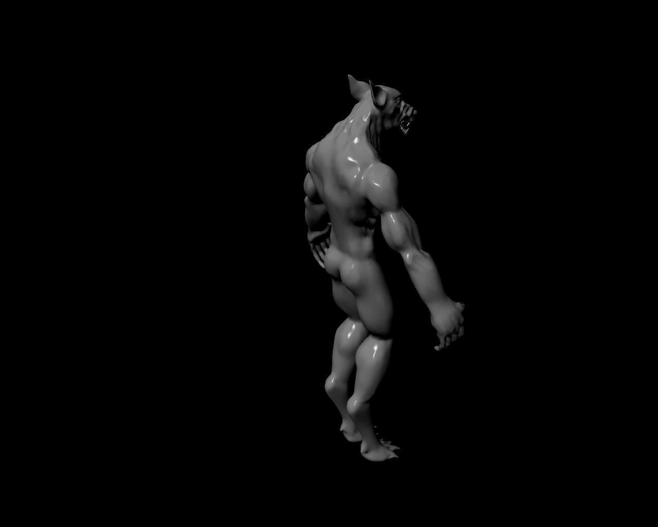 Werewolf Animated 3D model_10
