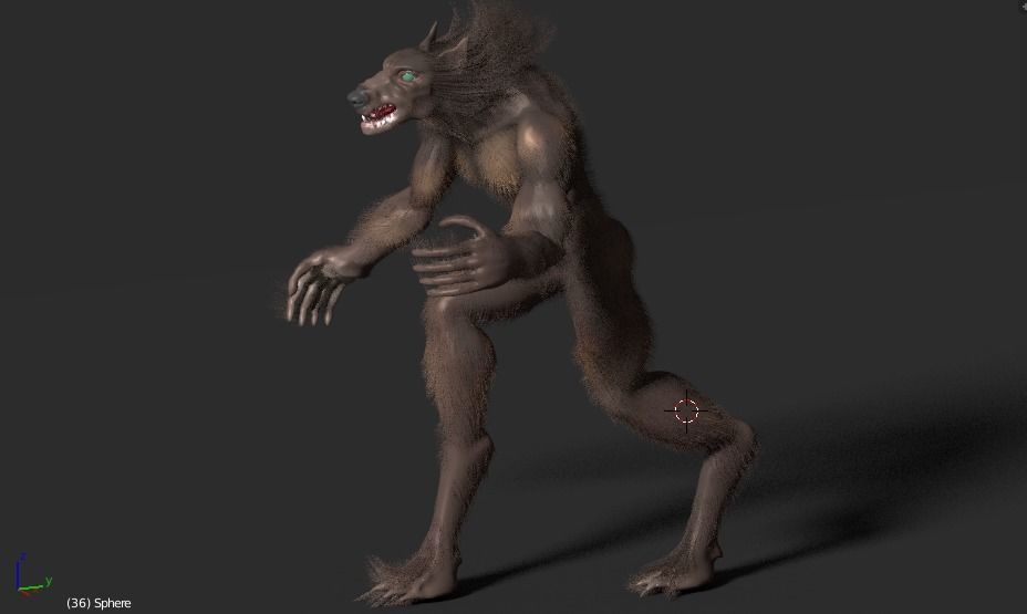 Werewolf Animated 3D model_3