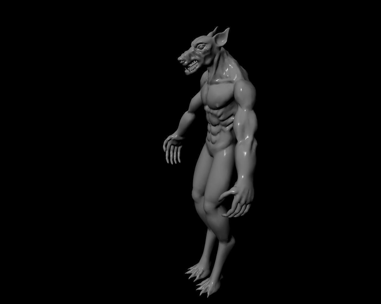 Werewolf Animated 3D model_12