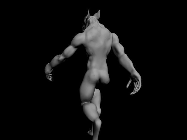 Werewolf Animated 3D model_19