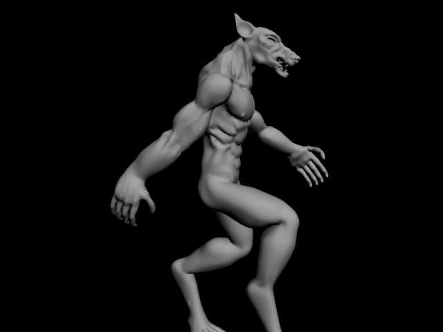 Werewolf Animated 3D model_21