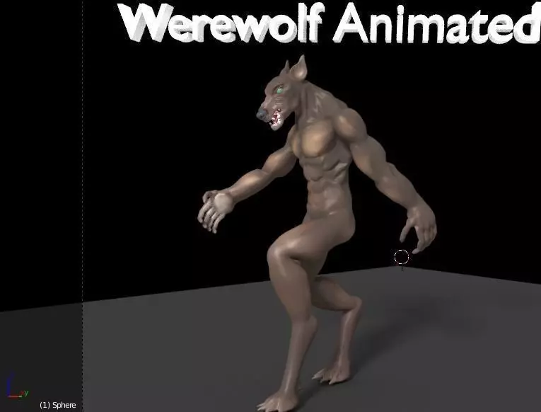 Werewolf Animated 3D model_0