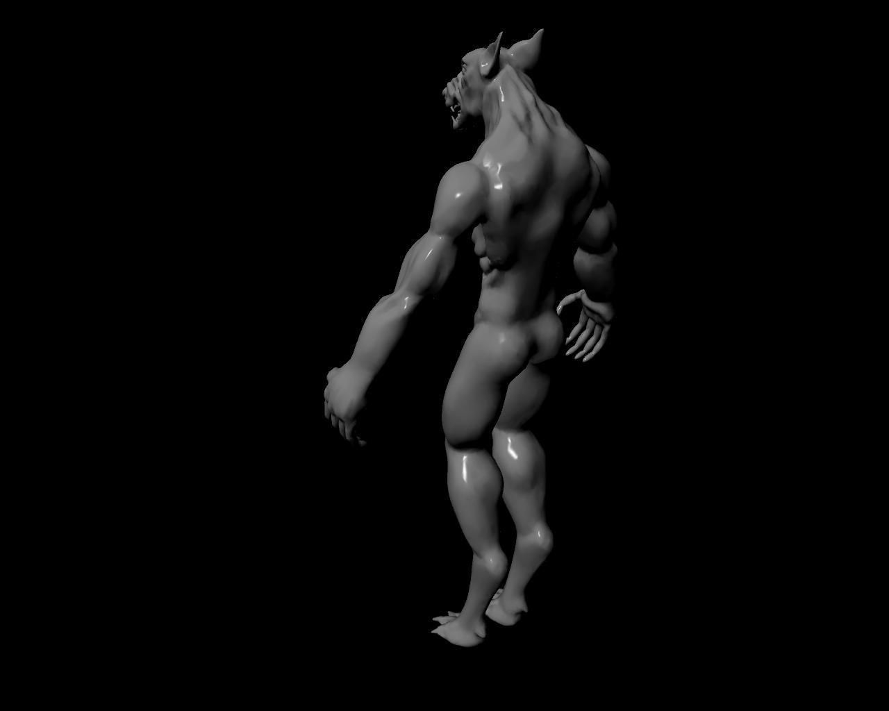 Werewolf Animated 3D model_13