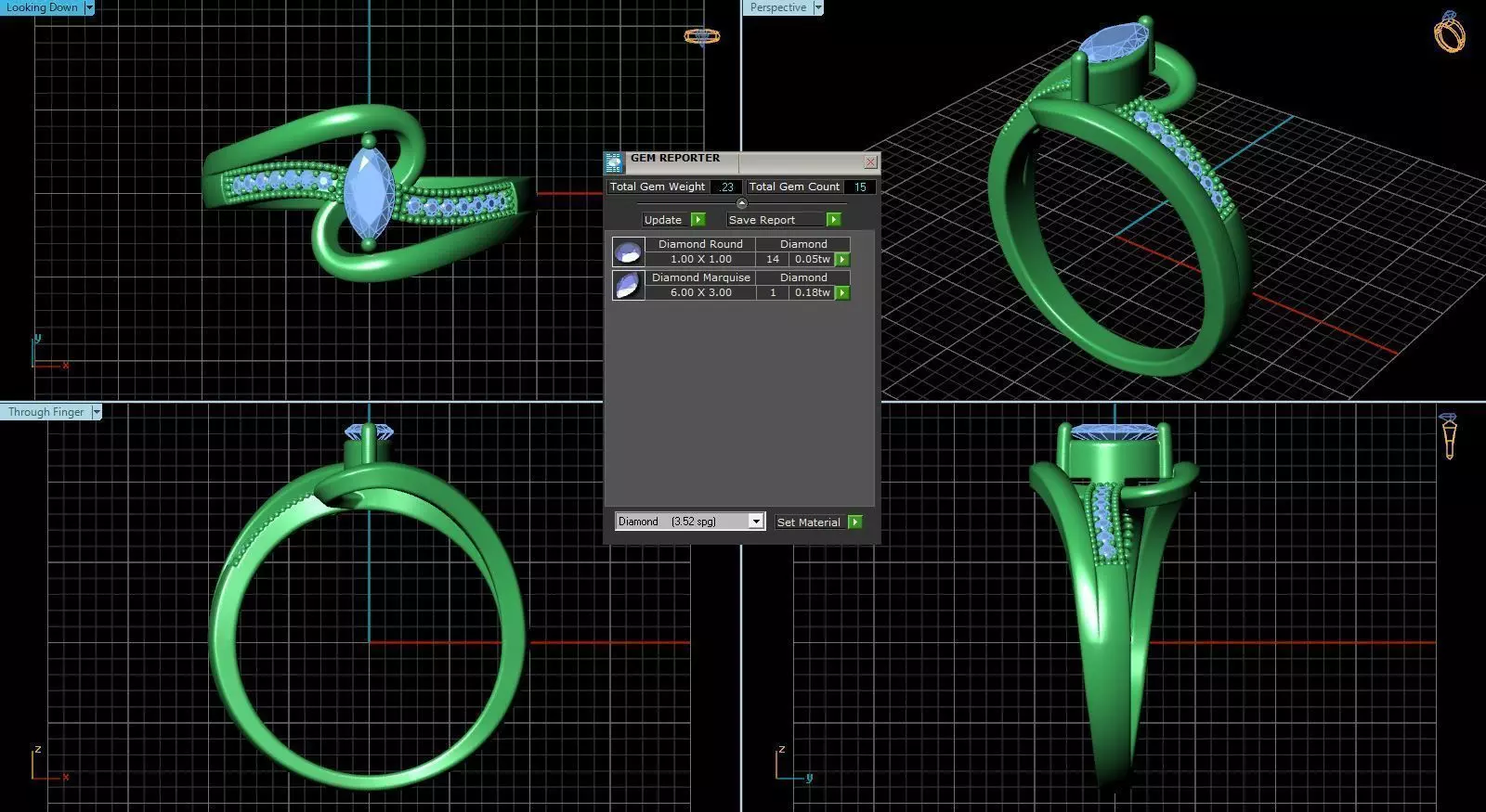 AW-002 ring 3D print model_0