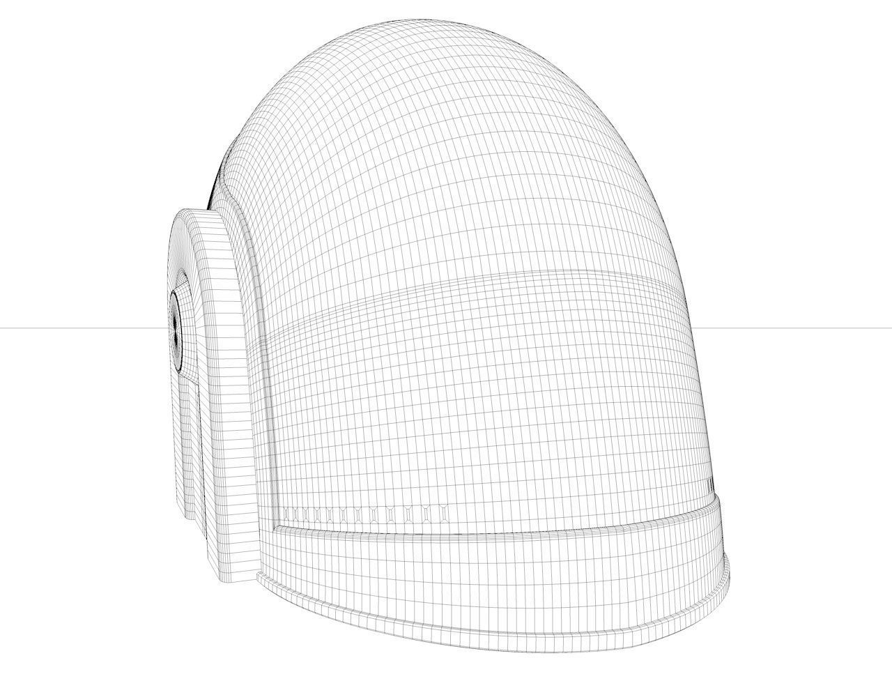 Daft-Punk-Helmet futuristic helmet 3D model_6