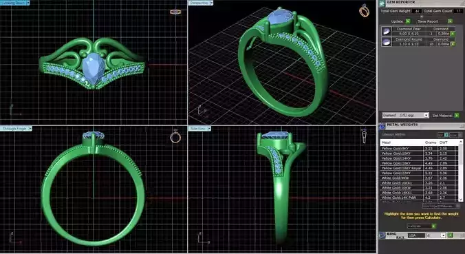Medieval ring 259 3D print model