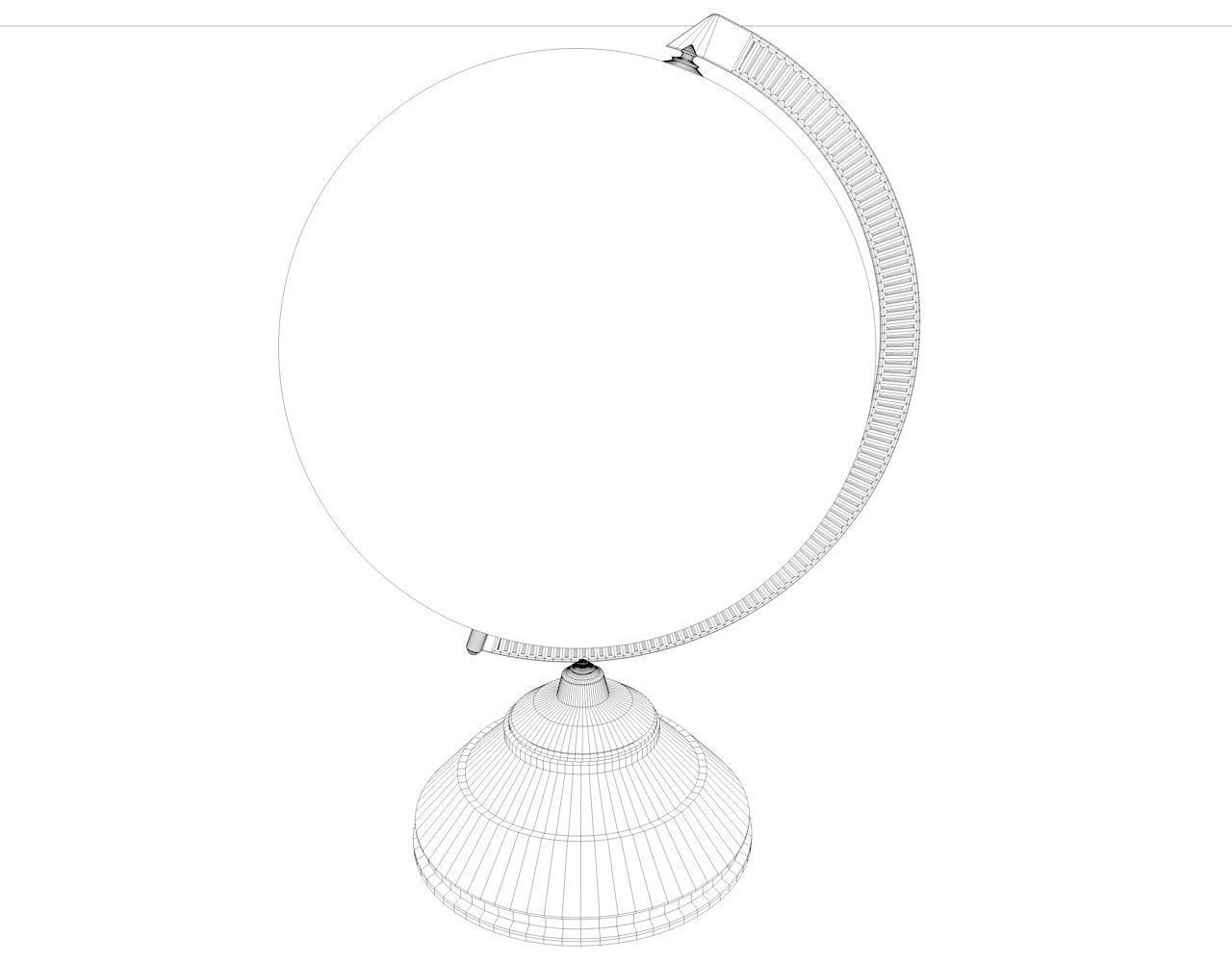 Old-Globe easter egg 3D model_3