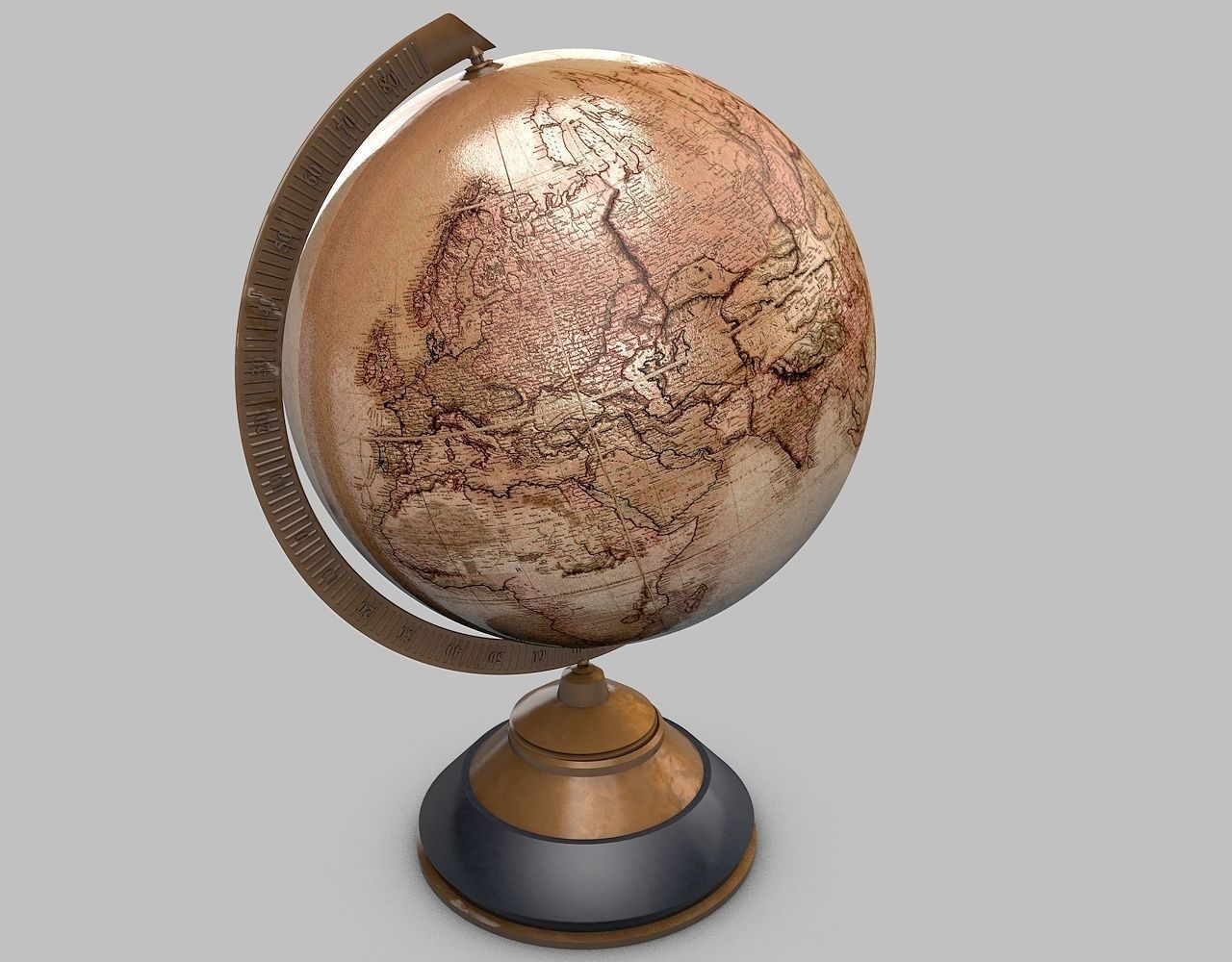 Old-Globe easter egg 3D model_1