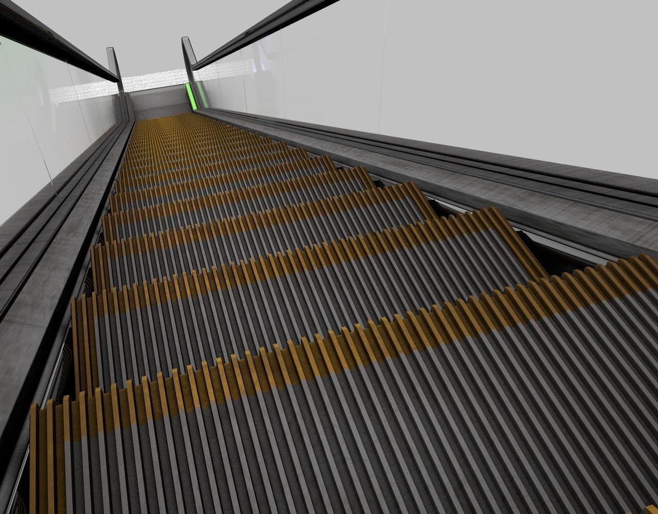 Escalator 3D model_2