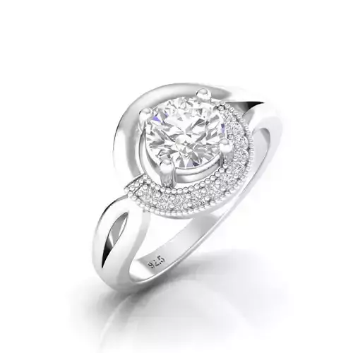 Silver wedding ring 251