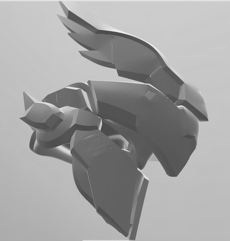 Overwatch Reinhardt Helmet - Balderich 3D print model_3