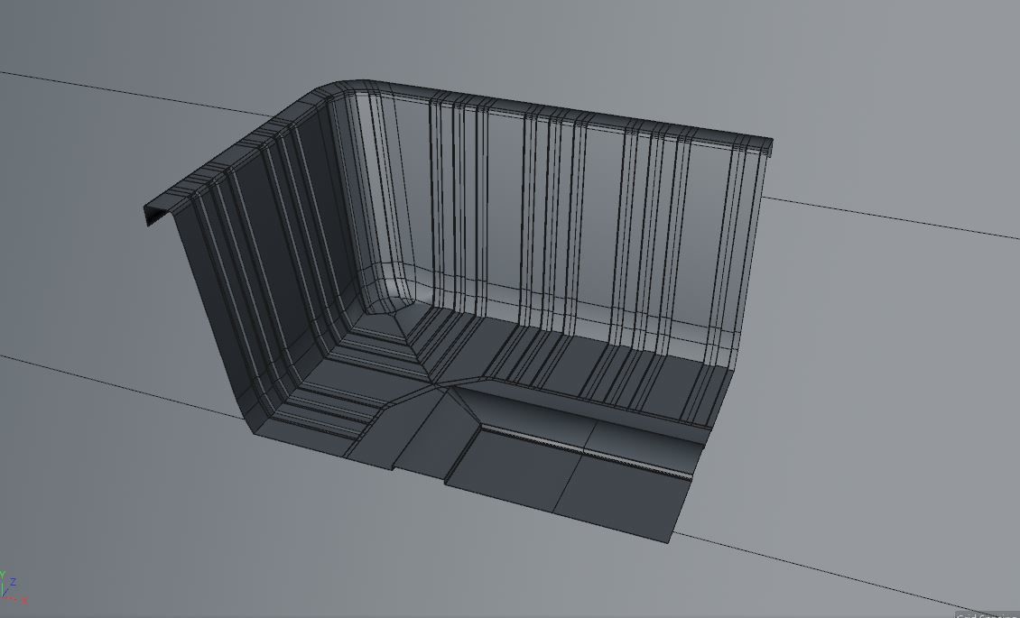 Transparent Plastic Food Container 3D model_2