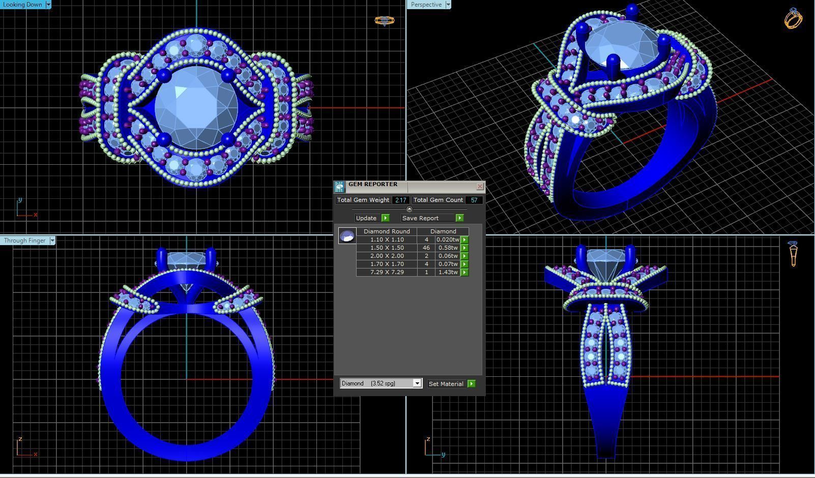 BULK-3DM-With Gems-RING 36 Files 3D print model_72