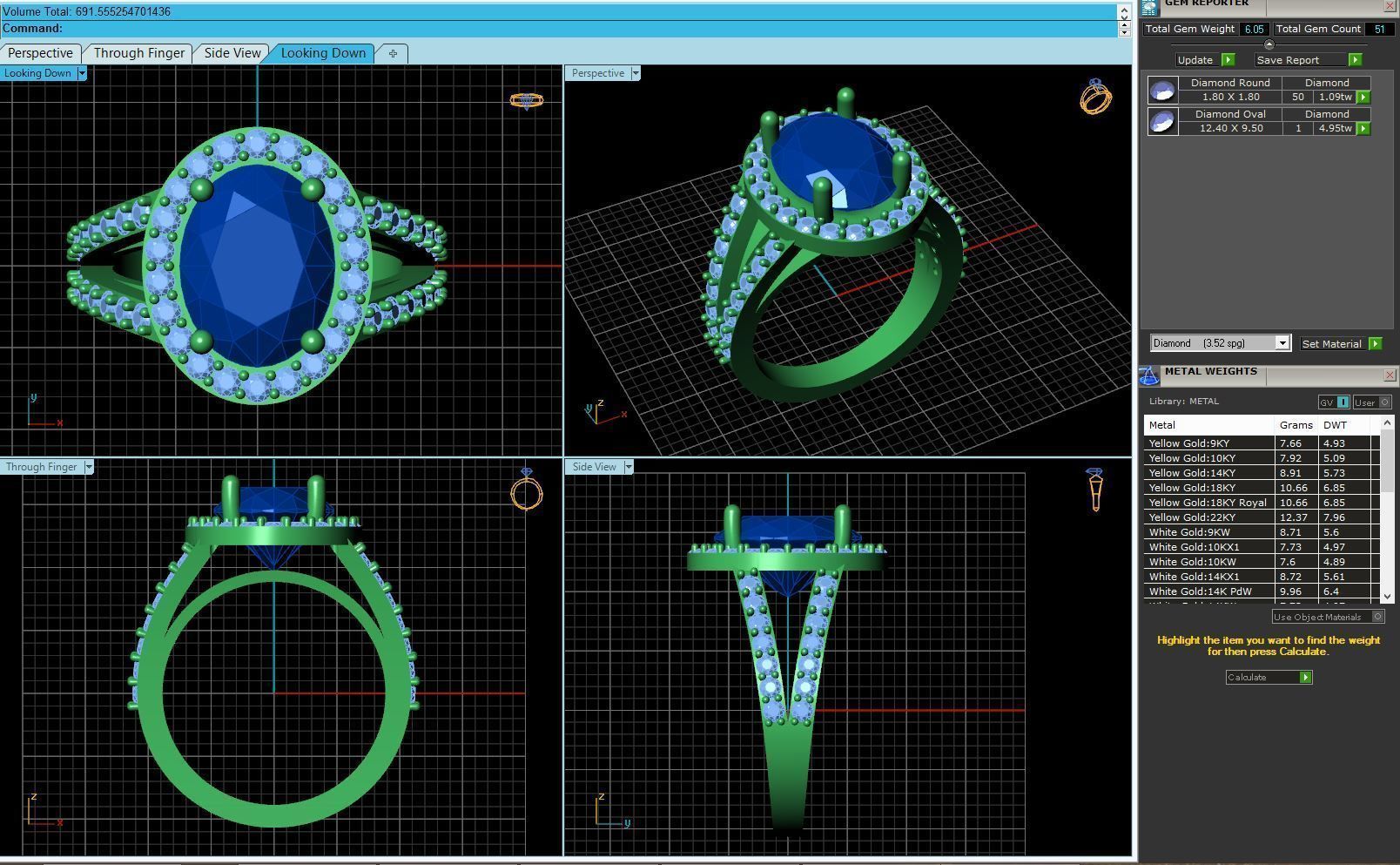 BULK-3DM-With Gems-RING 36 Files 3D print model_57