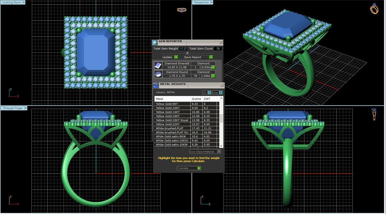 BULK-3DM-With Gems-RING 36 Files 3D print model_47