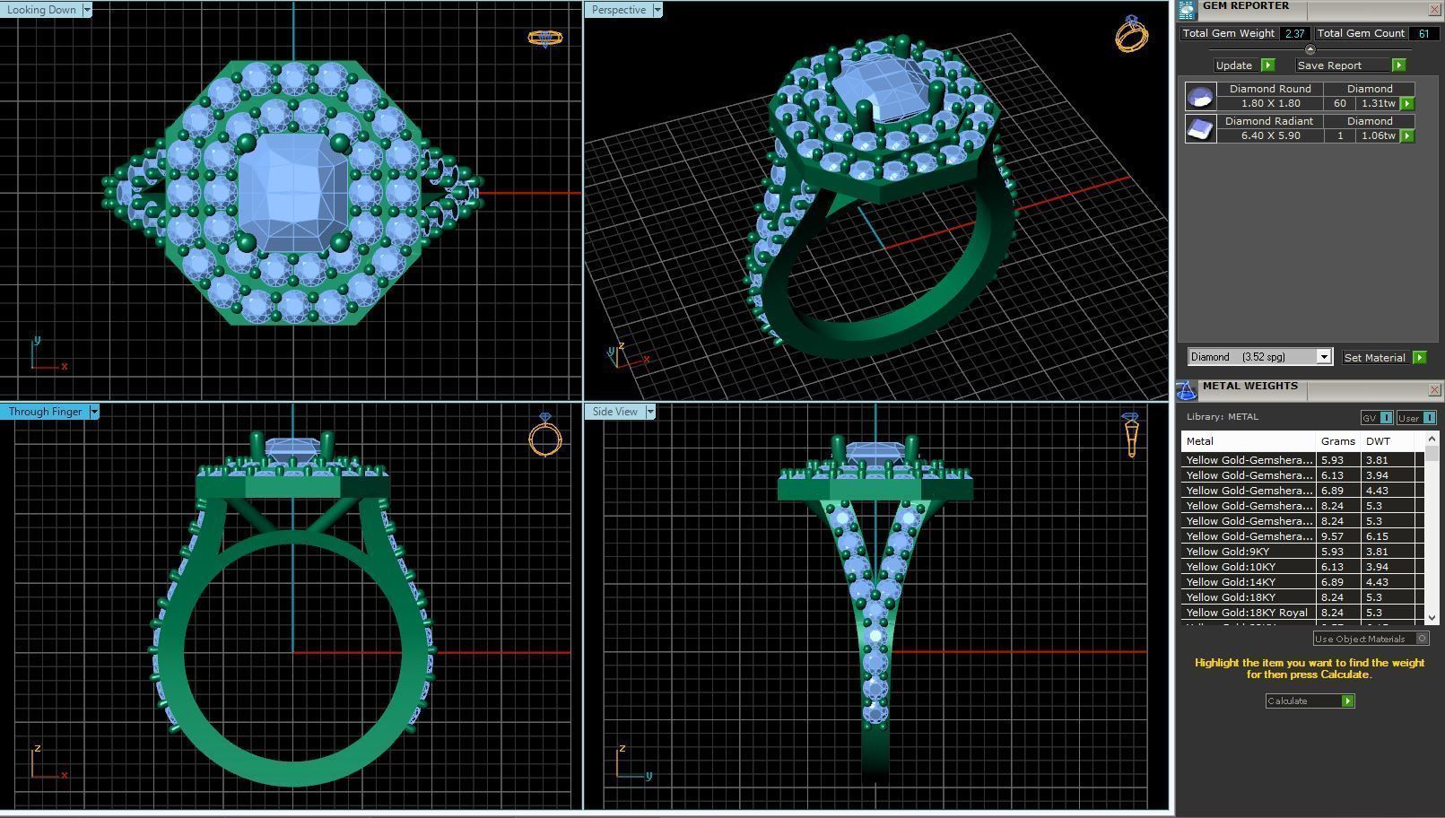 BULK-3DM-With Gems-RING 36 Files 3D print model_84