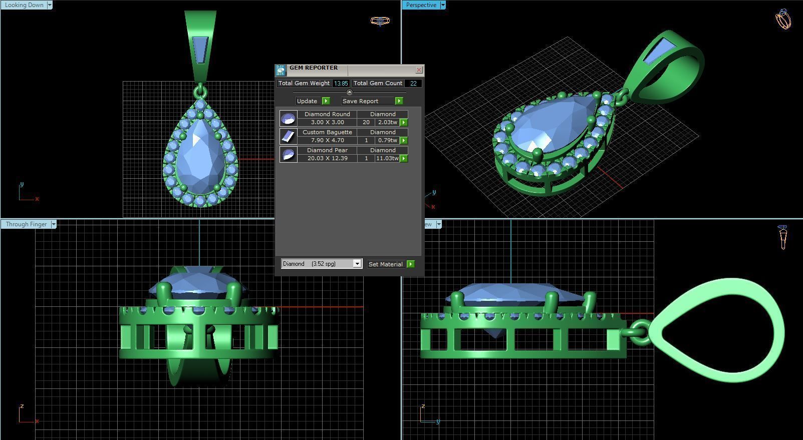 BULK-3DM-With Gems-RING 36 Files 3D print model_60