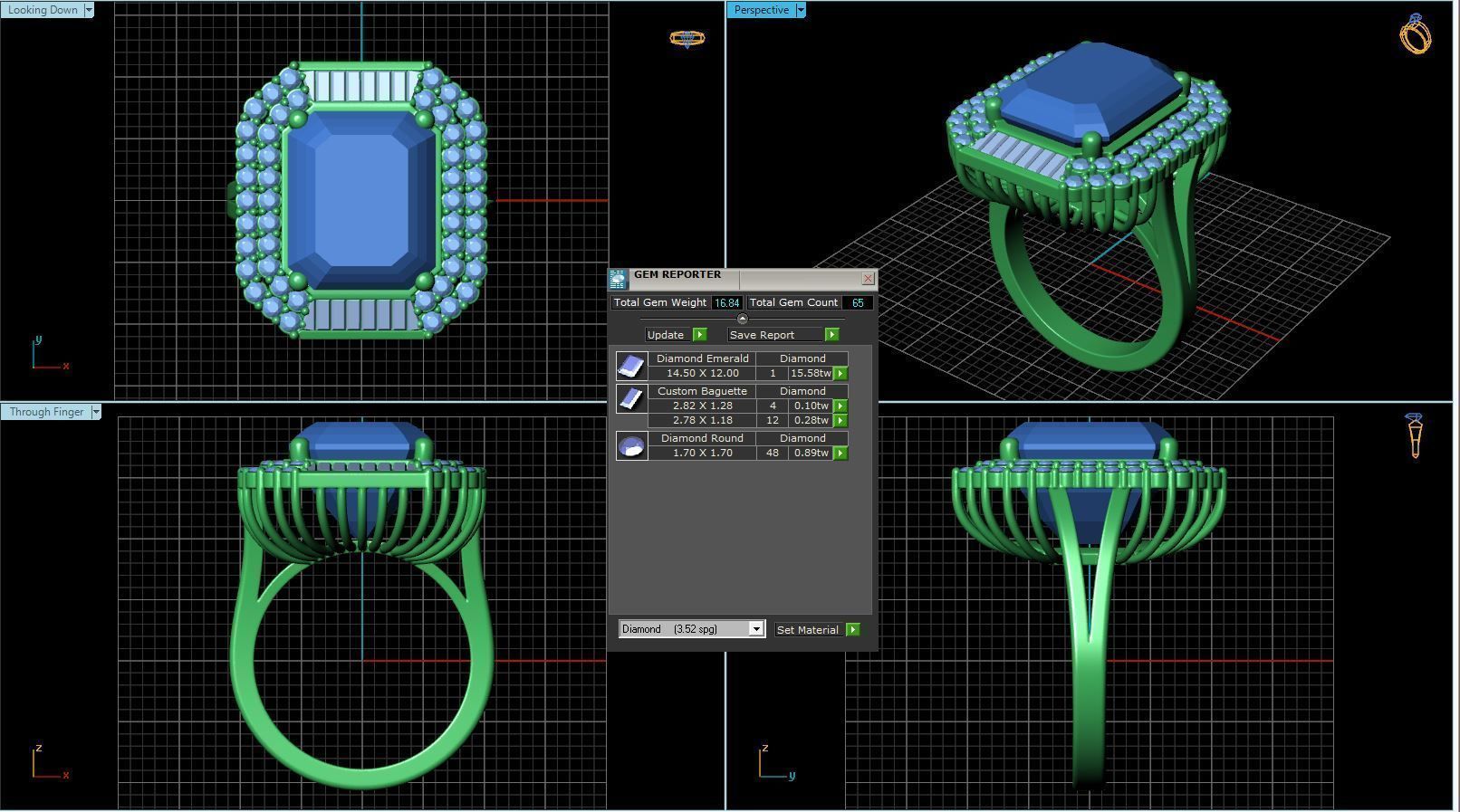 BULK-3DM-With Gems-RING 36 Files 3D print model_46