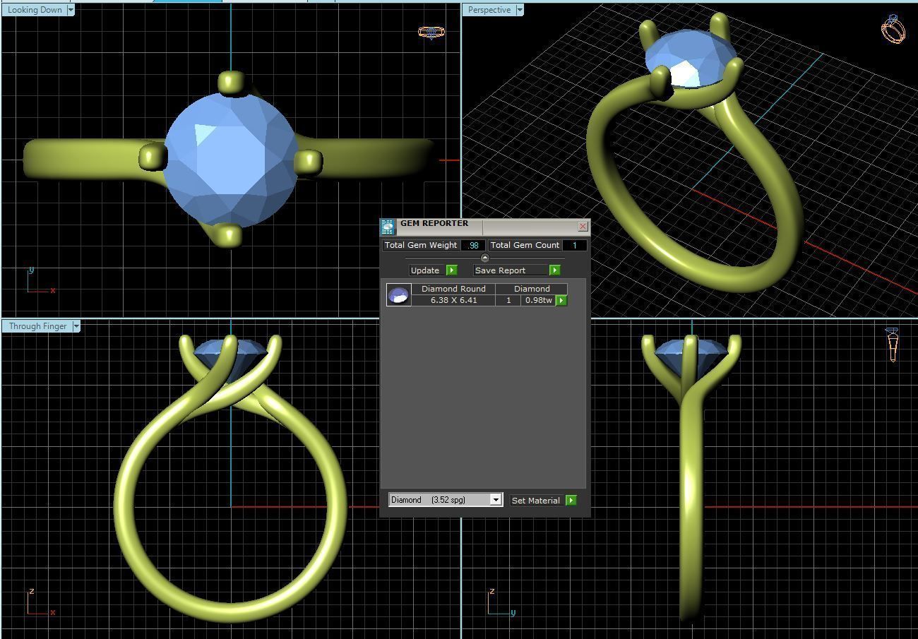 BULK-3DM-With Gems-RING 36 Files 3D print model_75