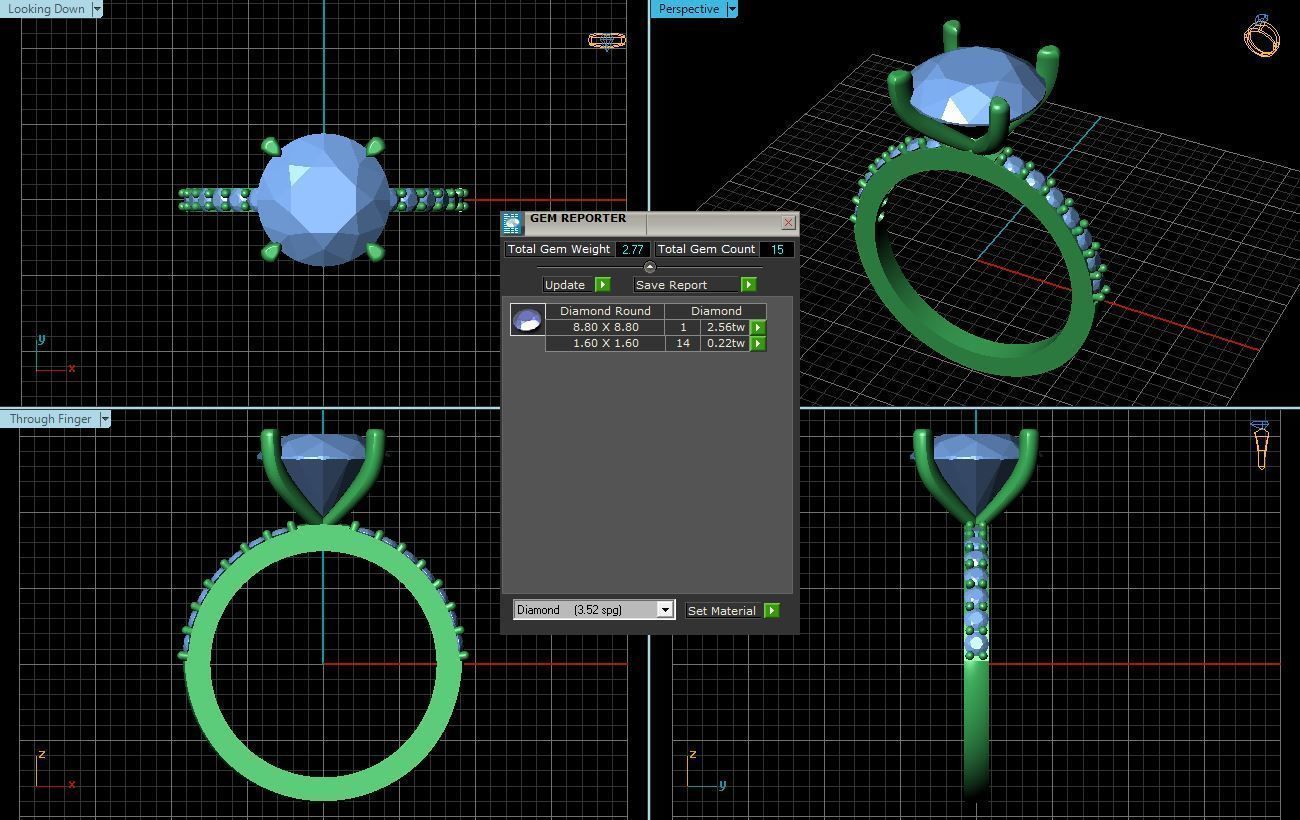 BULK-3DM-With Gems-RING 36 Files 3D print model_81
