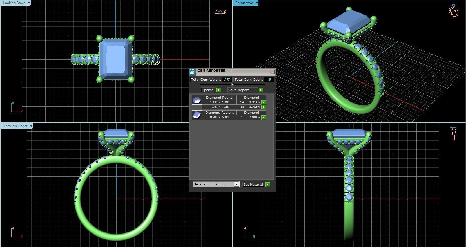 BULK-3DM-With Gems-RING 36 Files 3D print model_64