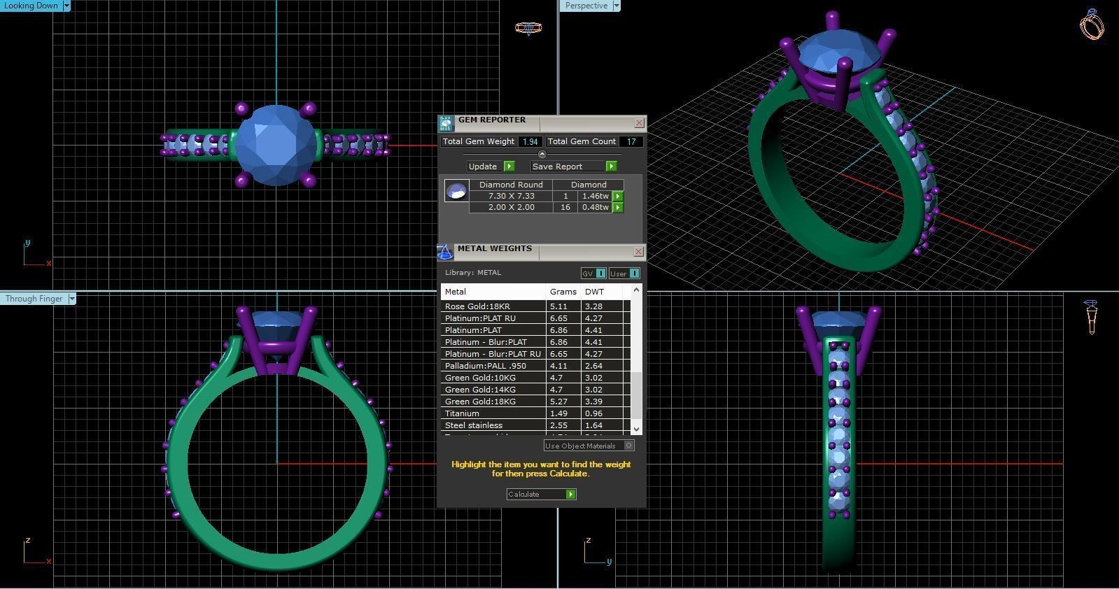 BULK-3DM-With Gems-RING 36 Files 3D print model_49