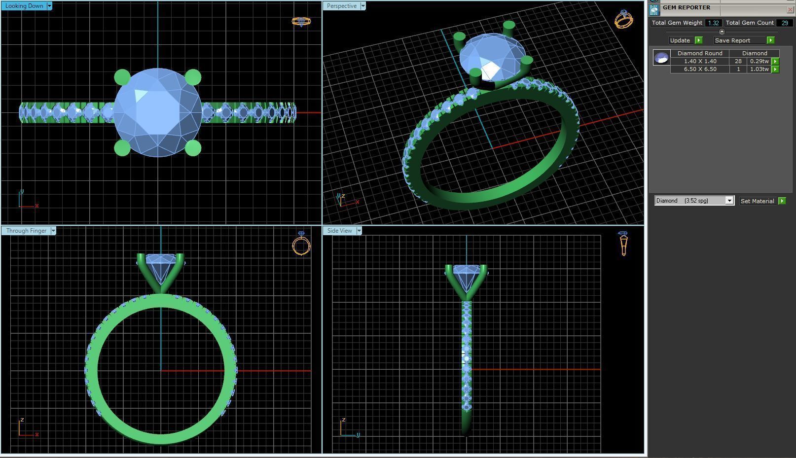 BULK-3DM-With Gems-RING 36 Files 3D print model_67