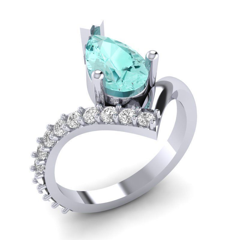 BULK-3DM-With Gems-RING 36 Files 3D print model_30