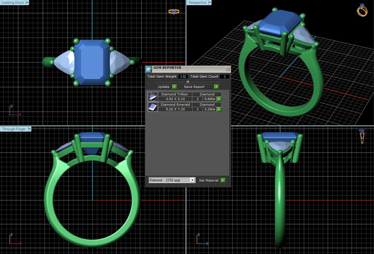 BULK-3DM-With Gems-RING 36 Files 3D print model_53