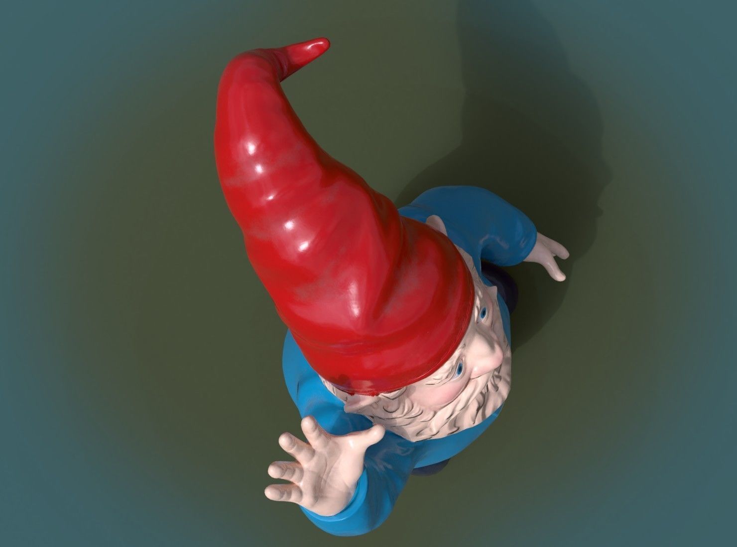 Garden Gnome PBR Low-poly 3D model_6