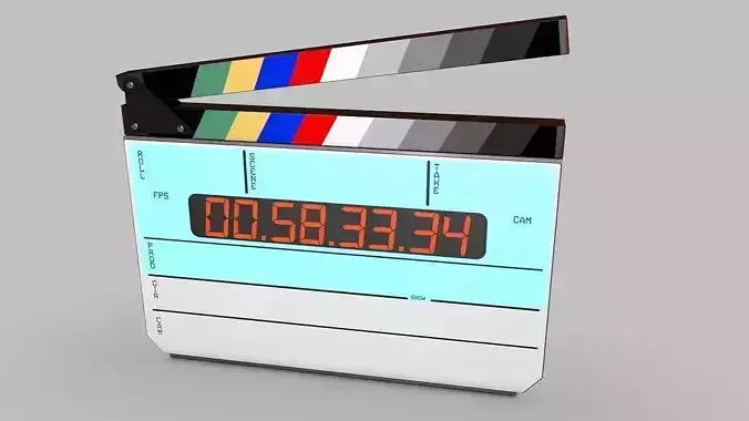 Clapper board 3D model