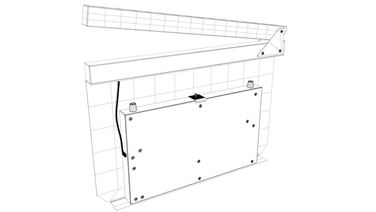 Clapper board 3D model_5