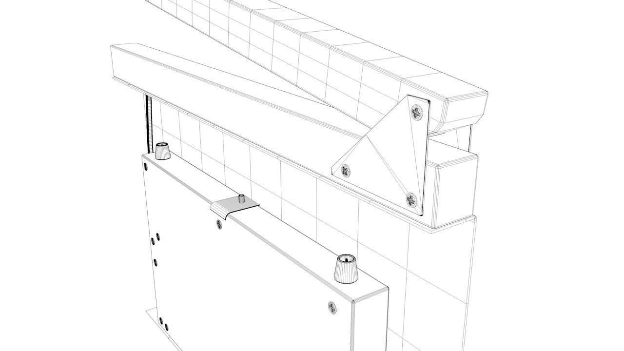 Clapper board 3D model_4