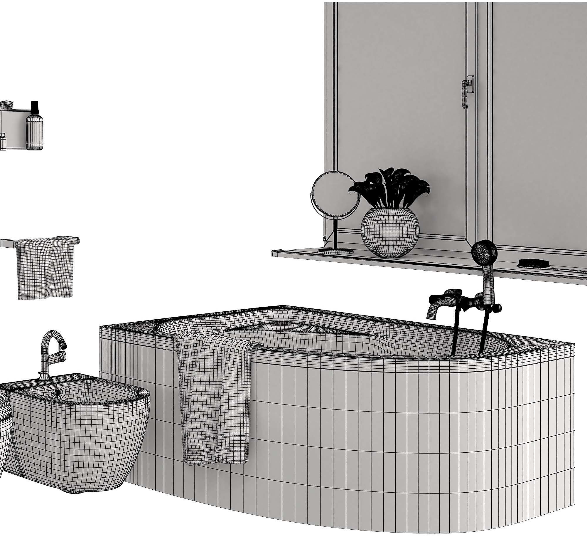 Bathroom Set 2 Part 2 3D model_5