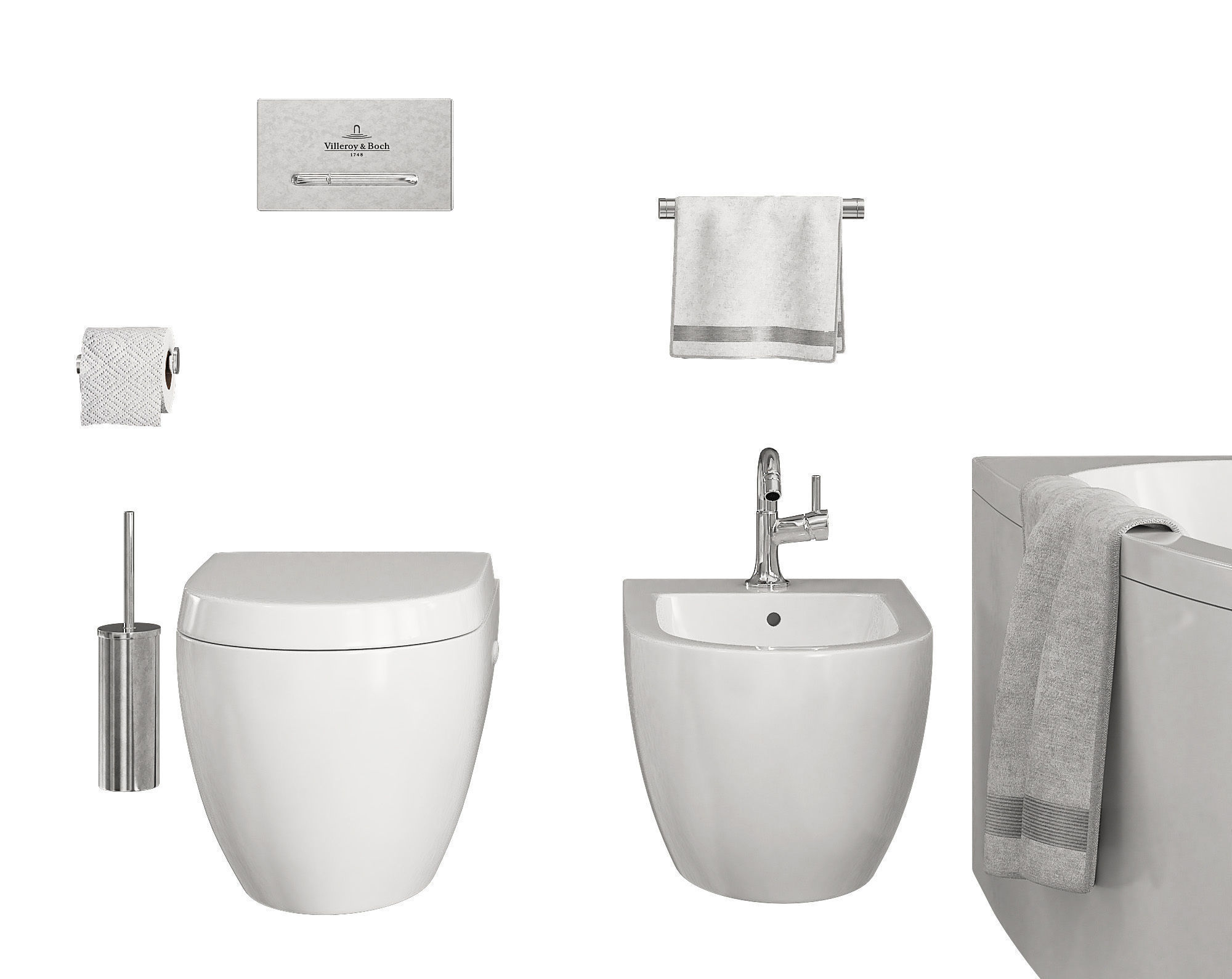 Bathroom Set 2 Part 2 3D model_1