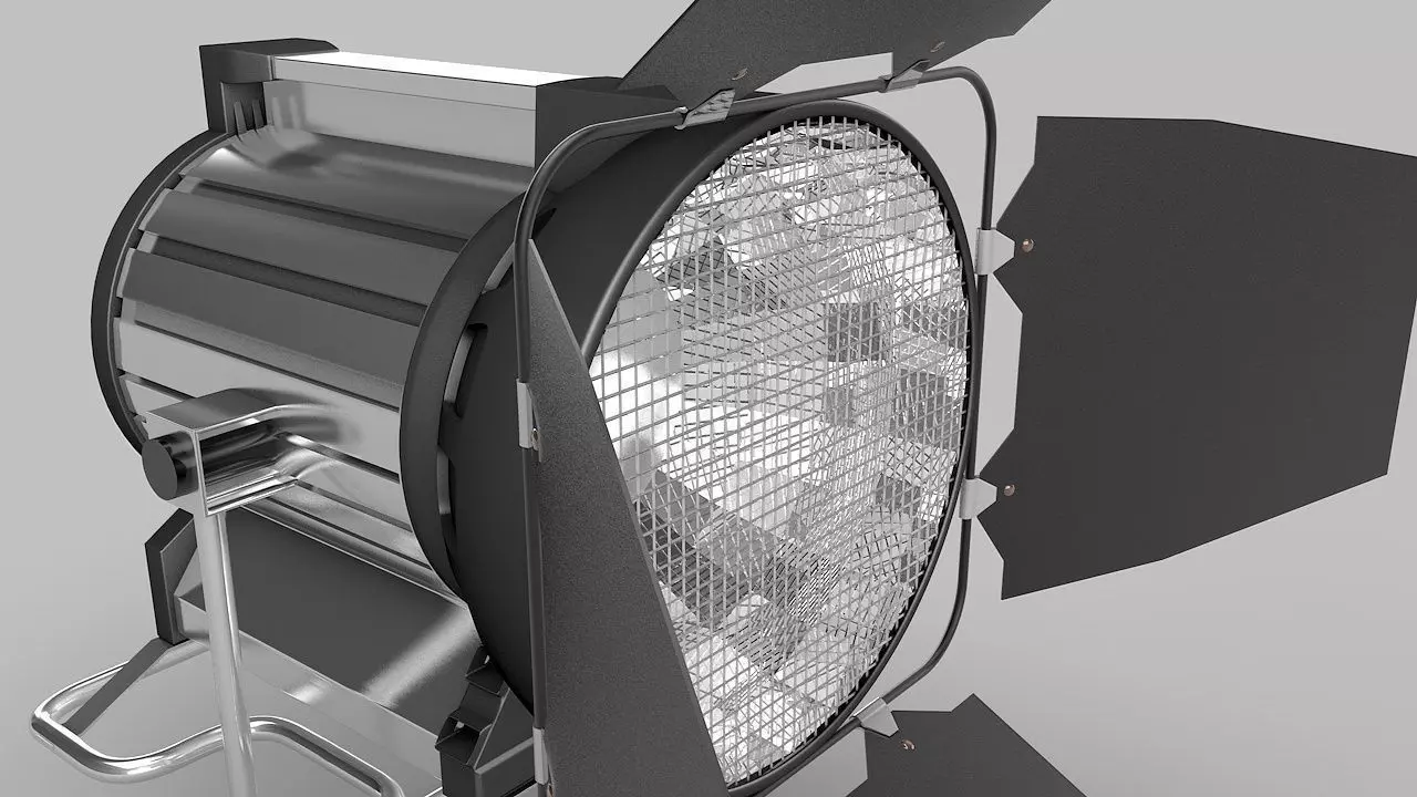 Studio-Lamp studio light 3D model_0