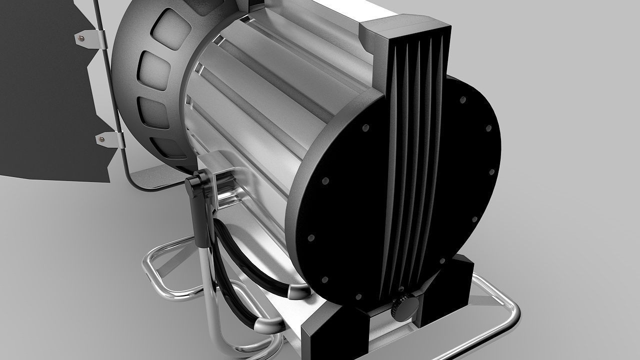 Studio-Lamp studio light 3D model_3