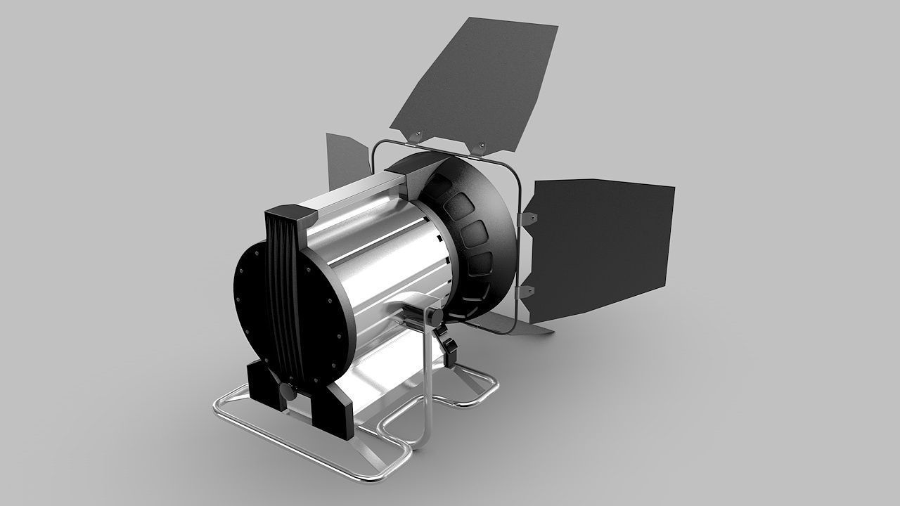Studio-Lamp studio light 3D model_2