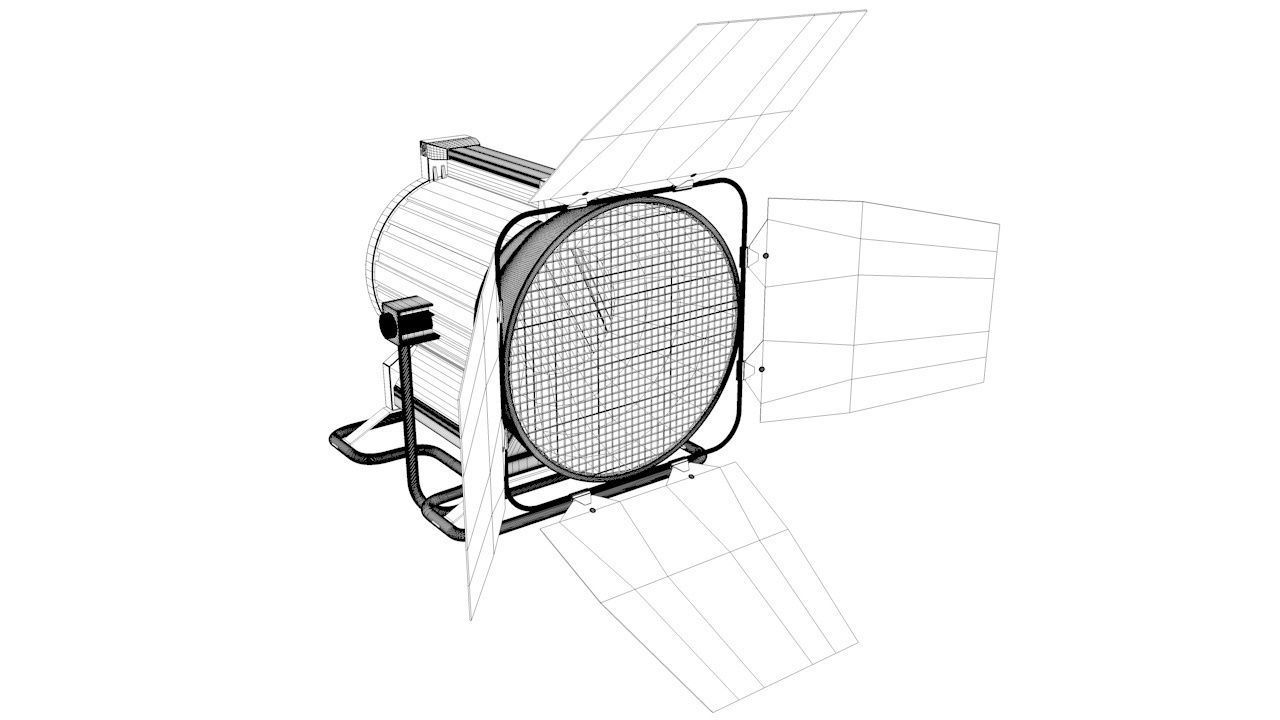 Studio-Lamp studio light 3D model_5