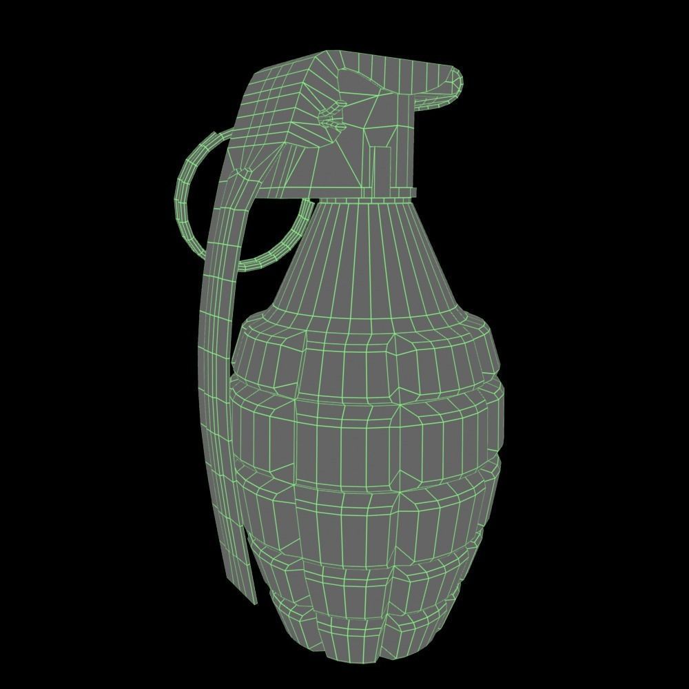 Grenade MK2 - Gameready Asset Low-poly 3D model_7