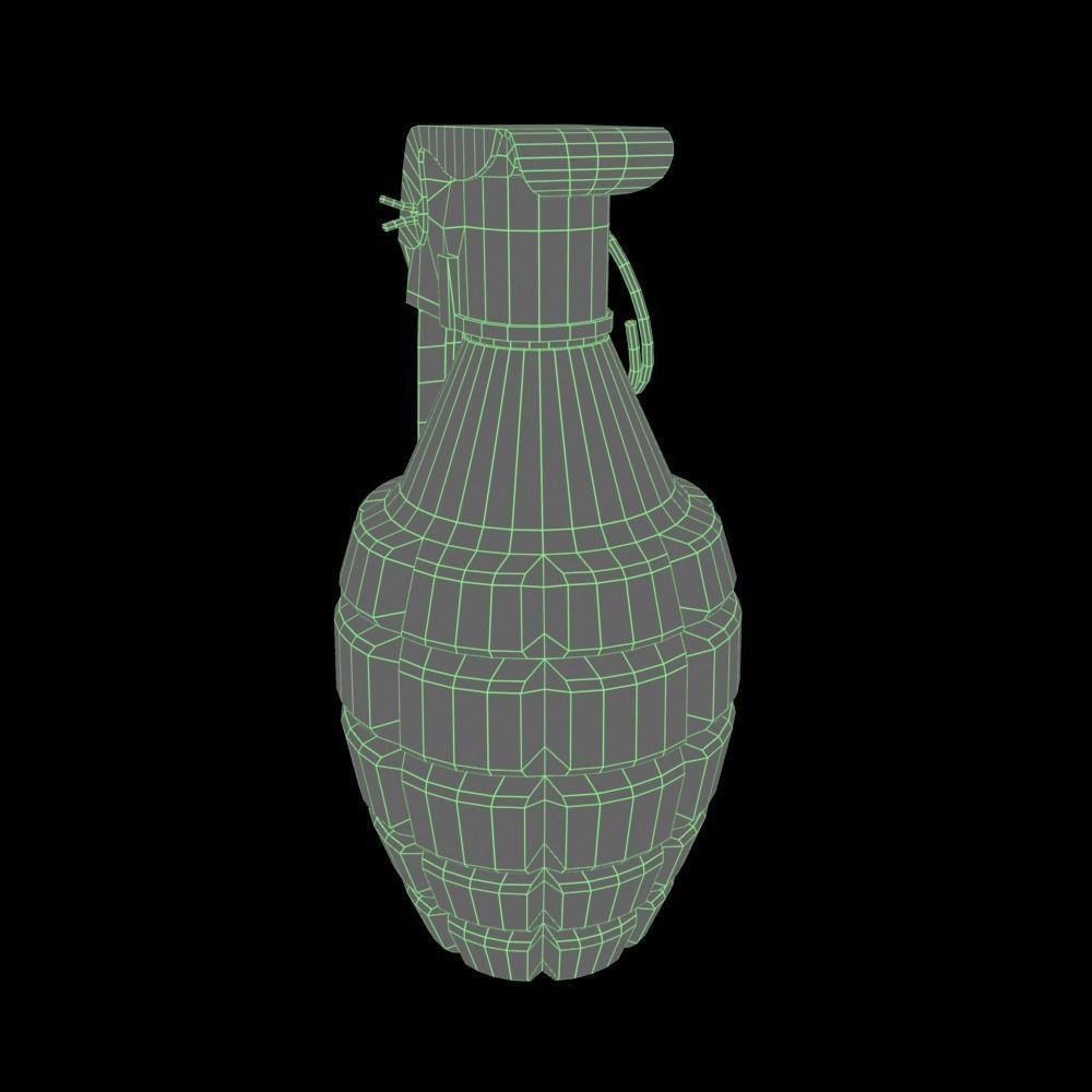 Grenade MK2 - Gameready Asset Low-poly 3D model_9