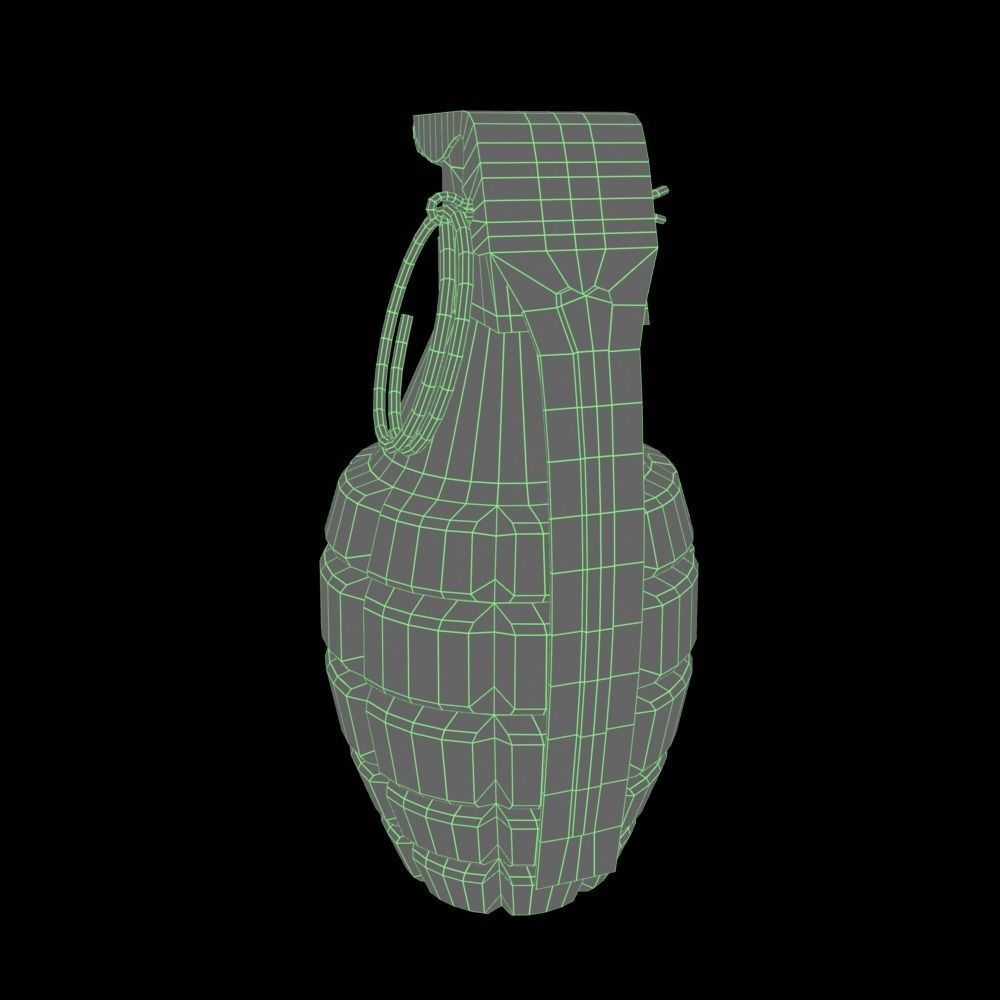 Grenade MK2 - Gameready Asset Low-poly 3D model_8