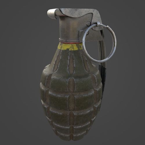 Grenade MK2 - Gameready Asset Low-poly 3D model