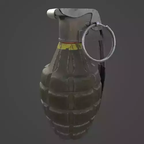 Grenade MK2 - Gameready Asset Low-poly 3D model
