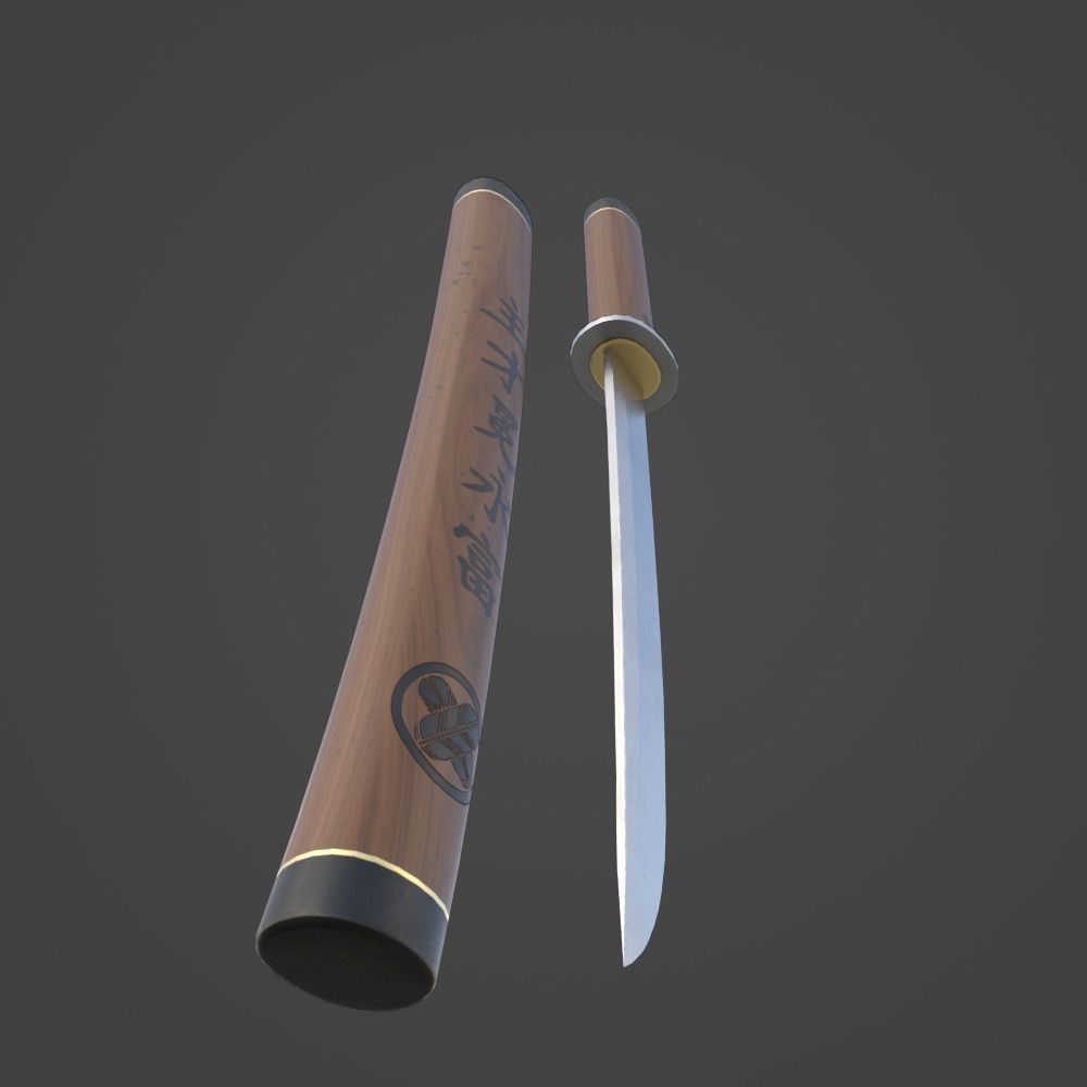 Tanto - Gameready Asset Low-poly 3D model_4