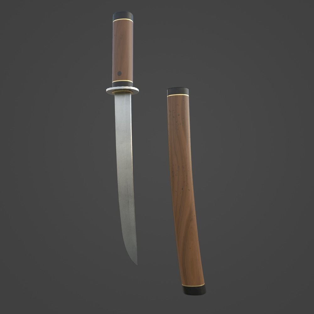 Tanto - Gameready Asset Low-poly 3D model_1