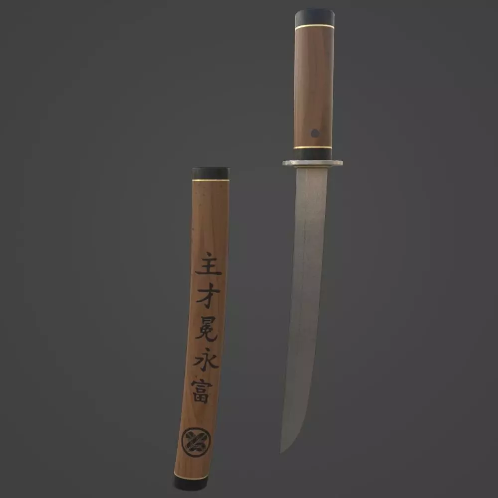 Tanto - Gameready Asset Low-poly 3D model_0