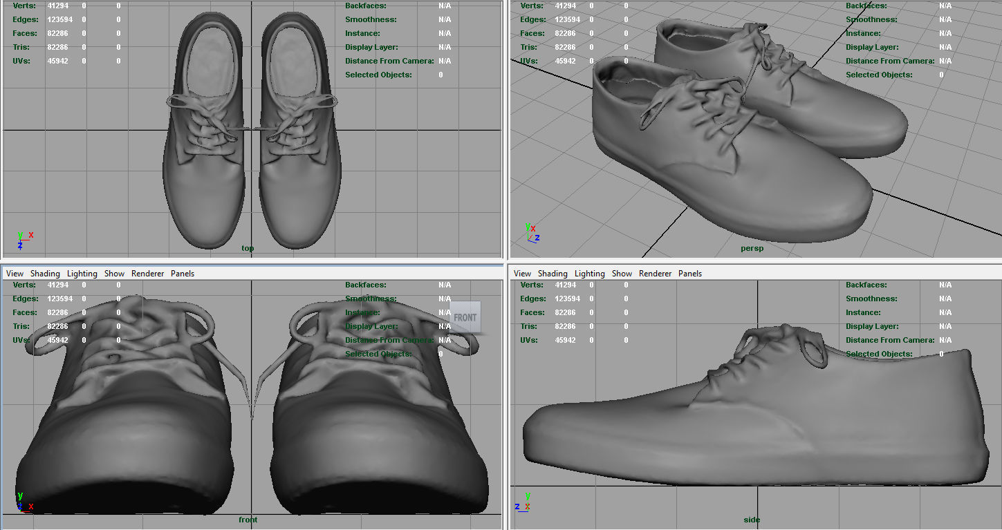 Sneakers 12 Low-poly 3D model_13